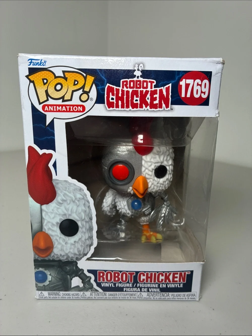 Funko POP! Robot Chicken Vinyl Figure - White, Red, Orange, Silver, Blue